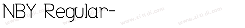 NBY Regular字体转换